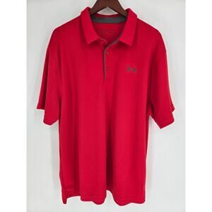 Under Armour Red Heatgear 3-button Polo Loose Men's XXL
